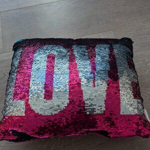 Dream/Love Sequin Pillow